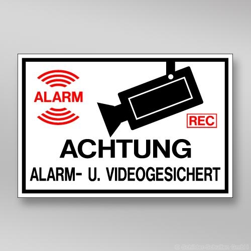 Videoüberwachung Schilder
